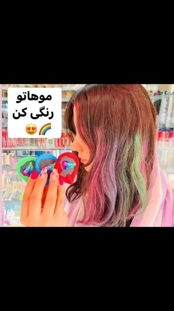 گچ مو رنگی ۶ عددی